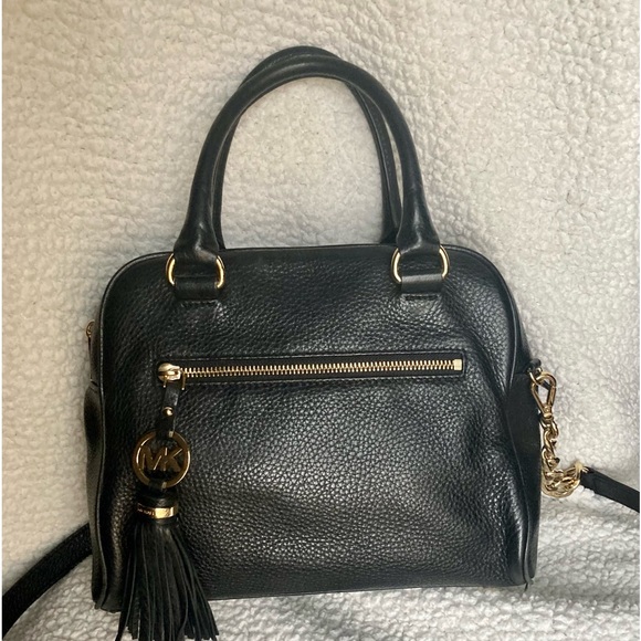 NWT MICHAEL KORS LEATHER KNOX TASSEL 2-WAY SATCHEL - Picture 9 of 16